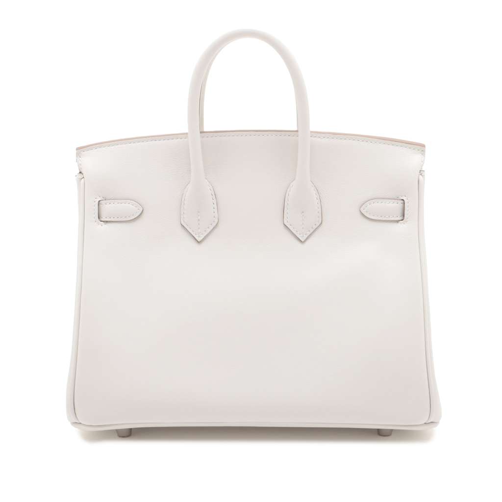 Hermès Swift Birkin Retourne 25 Grey Leather Very good condition - Back View