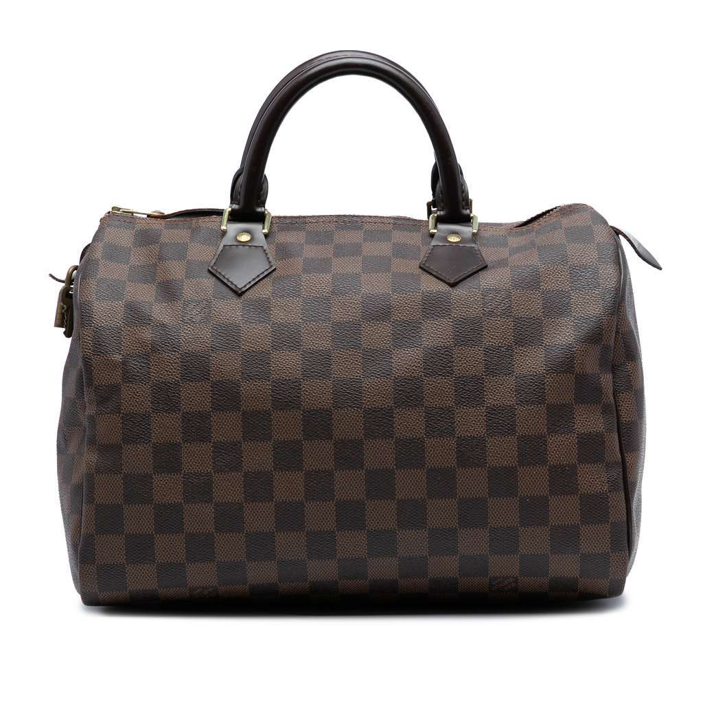 Louis Vuitton Damier Ebene Speedy 30 Brown Good condition - Front View