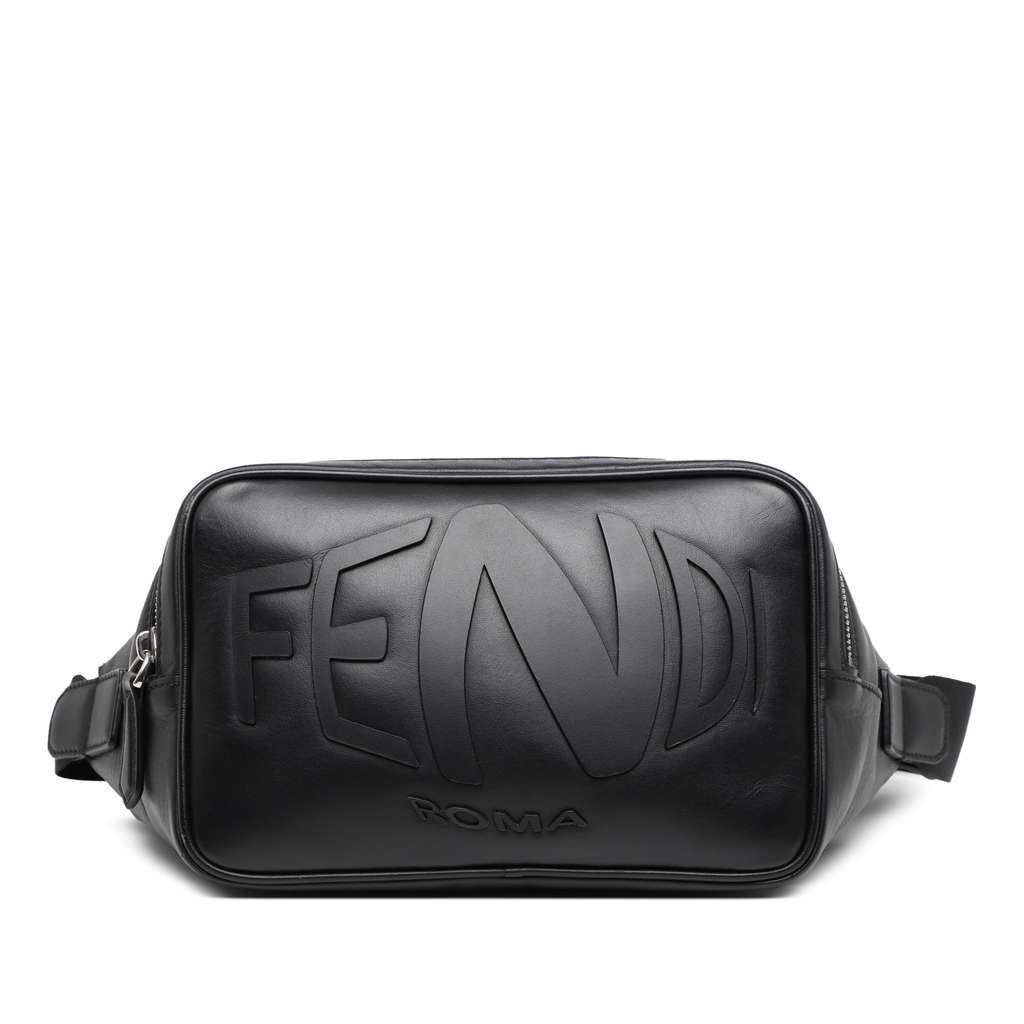 Fendi Sarah Coleman Leather Fisheye Belt Bag Black Leather Very good - Inside View