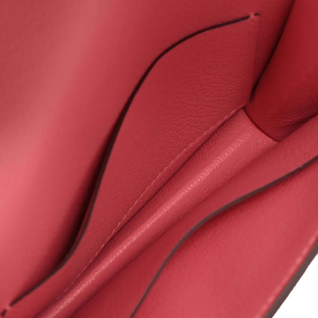 Hermès Evercolor Roulis Slim Wallet Pink Leather Good condition - Inside View
