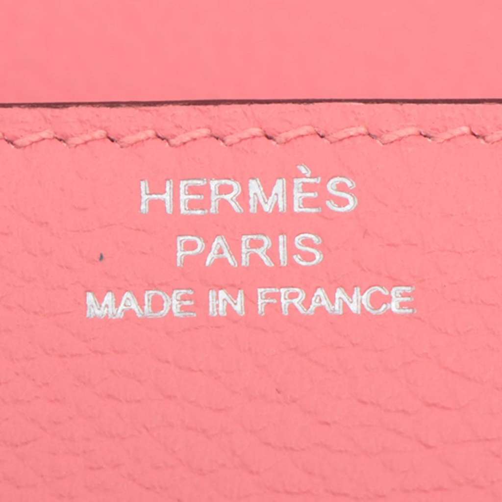 Hermès Evercolor Roulis Slim Wallet Pink Leather Good condition - Box View