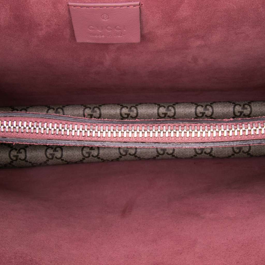 Gucci Medium GG Supreme Blooms Dionysus Shoulder Bag Brown Canvas Very good - Model View