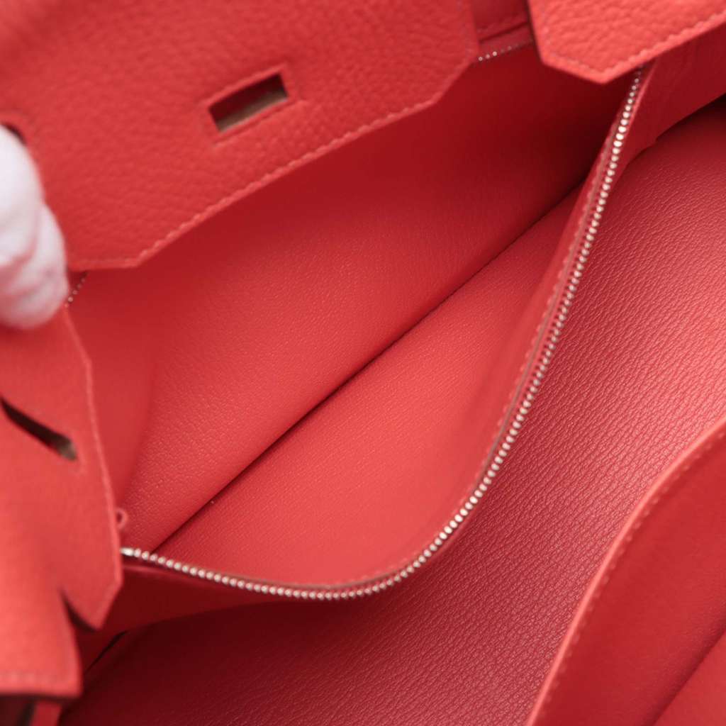 Hermès Clemence Birkin Retourne 30 Red Leather Good condition - Box View