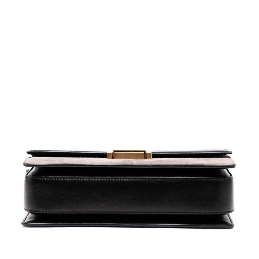 Saint Laurent Medium Calfskin and Suede Bellechasse Bag Black Leather Very good - Inside View