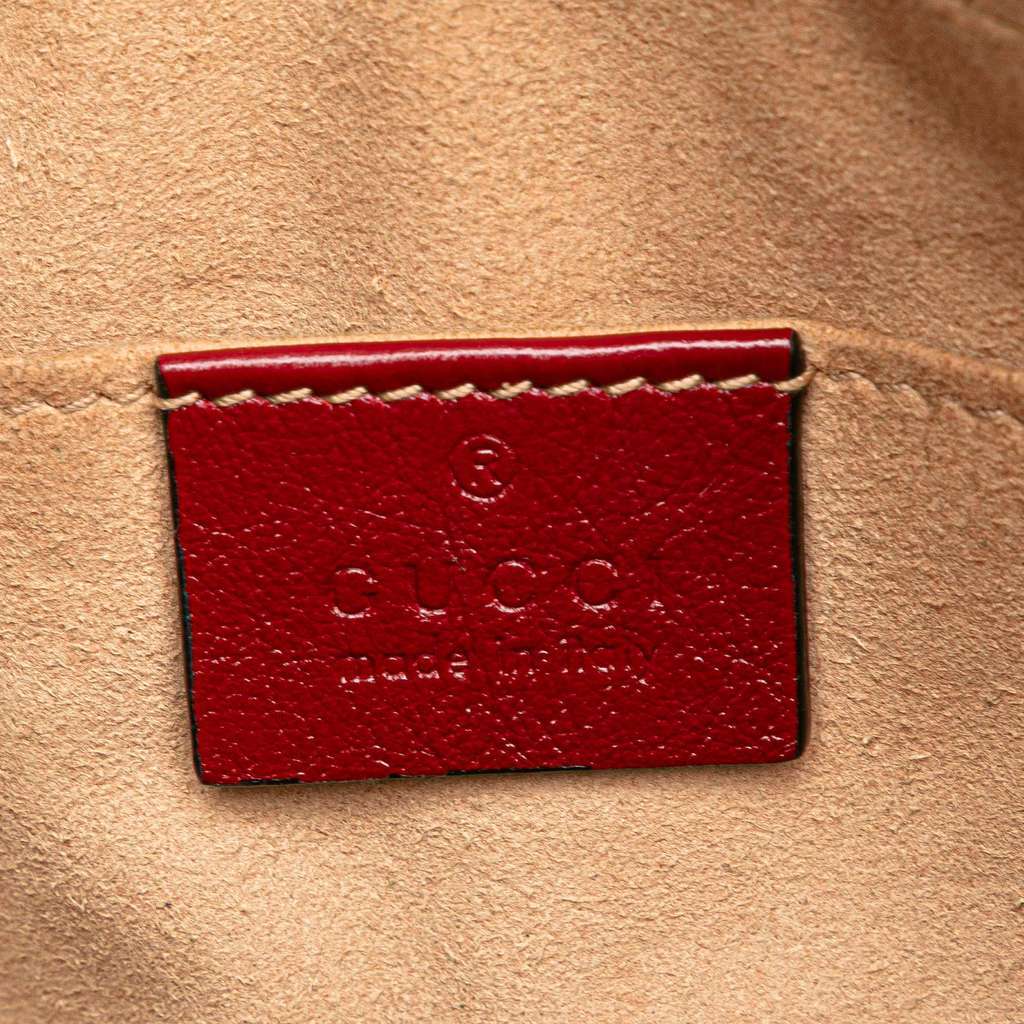 Gucci Small GG Marmont Matelasse Canvas Crossbody Brown Canvas Very good - Box View