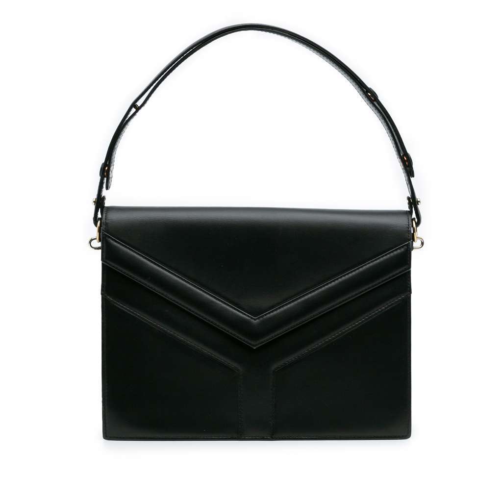 Saint Laurent Leather Handbag Black Leather Very good condition - Front View
