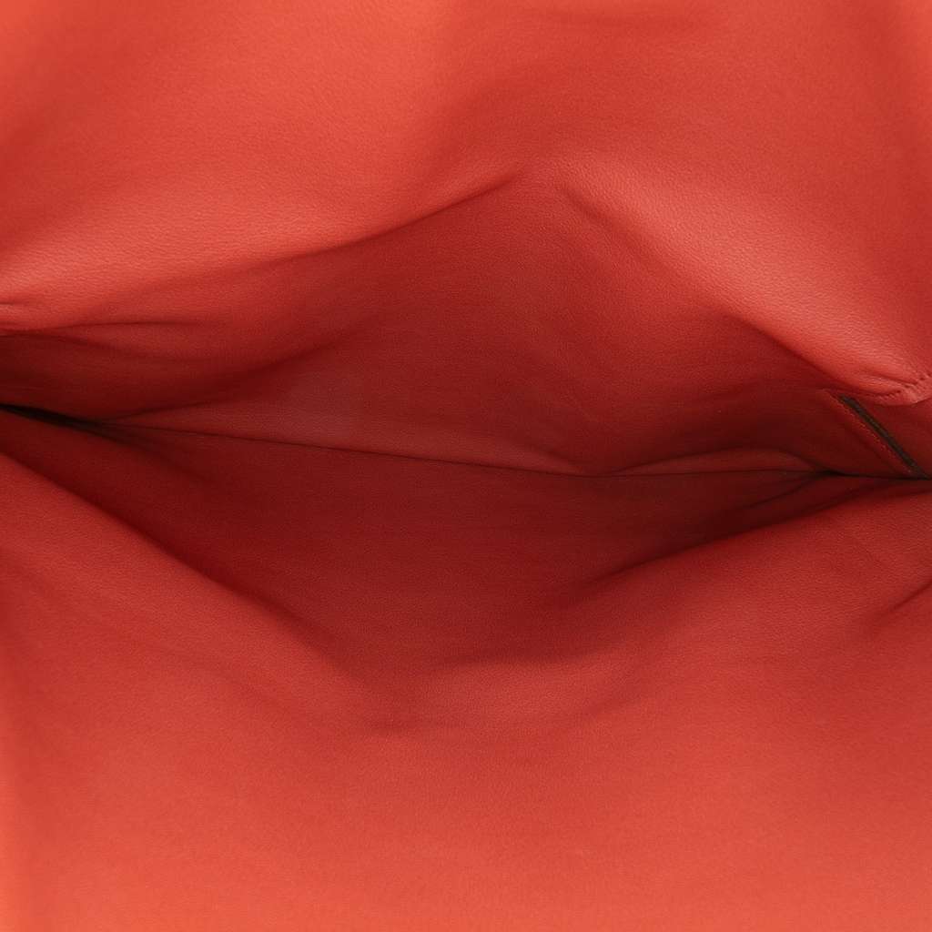 Hermès Evercolor Pliplat Clutch Red Leather Good condition - Model View