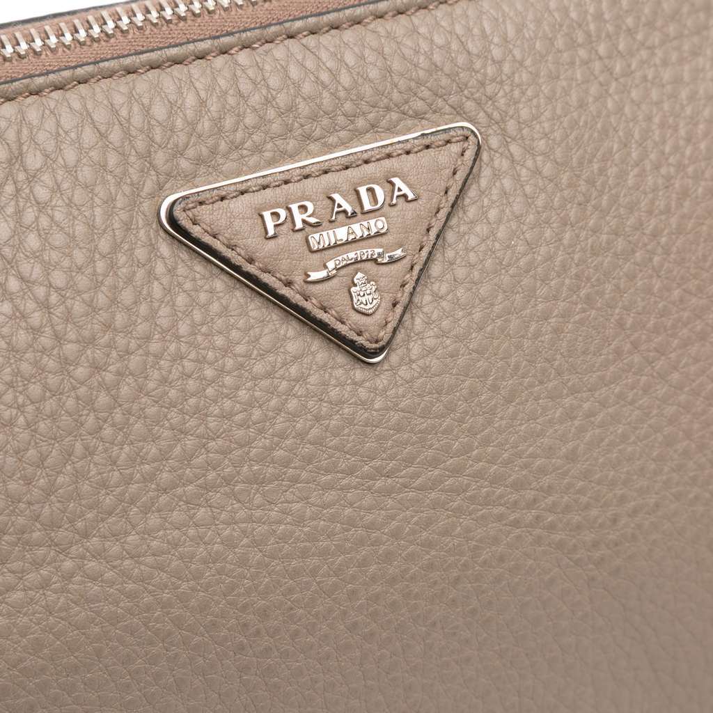 Prada Vitello Daino Crossbody Brown Leather Good - Box View