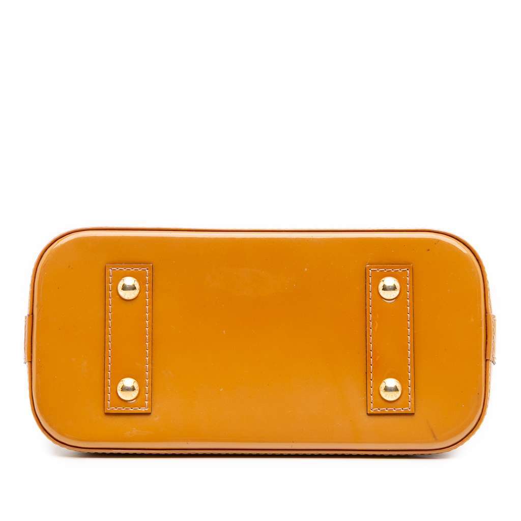 Louis Vuitton Monogram Vernis Alma BB Brown Leather Good - Inside View