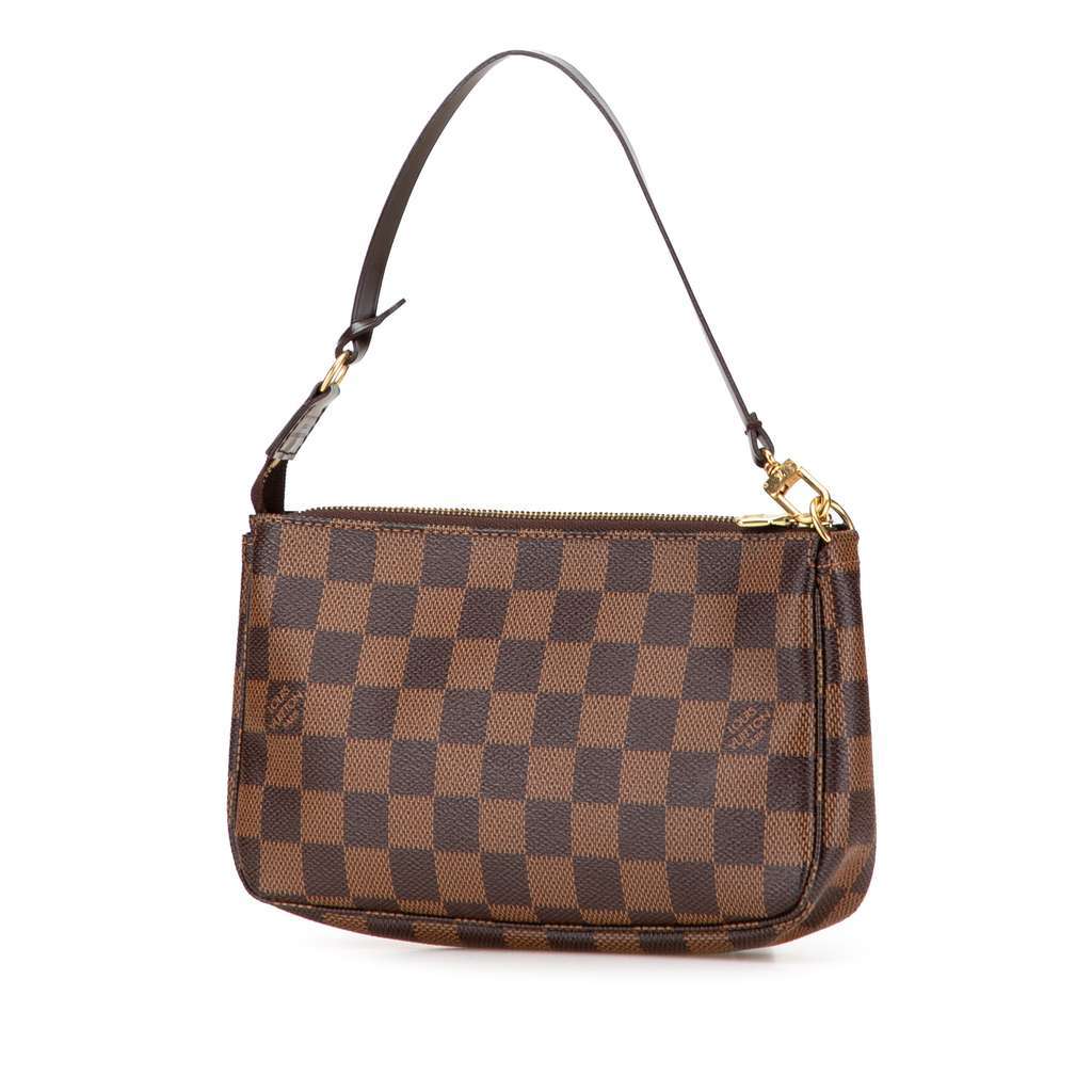 Louis Vuitton Damier Ebene Pochette Accessoires Brown Canvas Very good - Back View