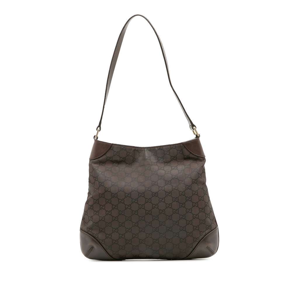 Gucci GG Canvas Shoulder Bag Brown Canvas Good condition - Front View