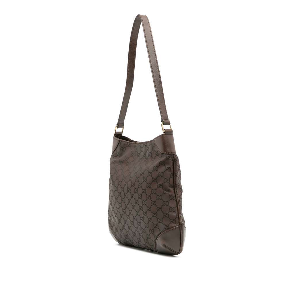 Gucci GG Canvas Shoulder Bag Brown Canvas Good condition - Back View