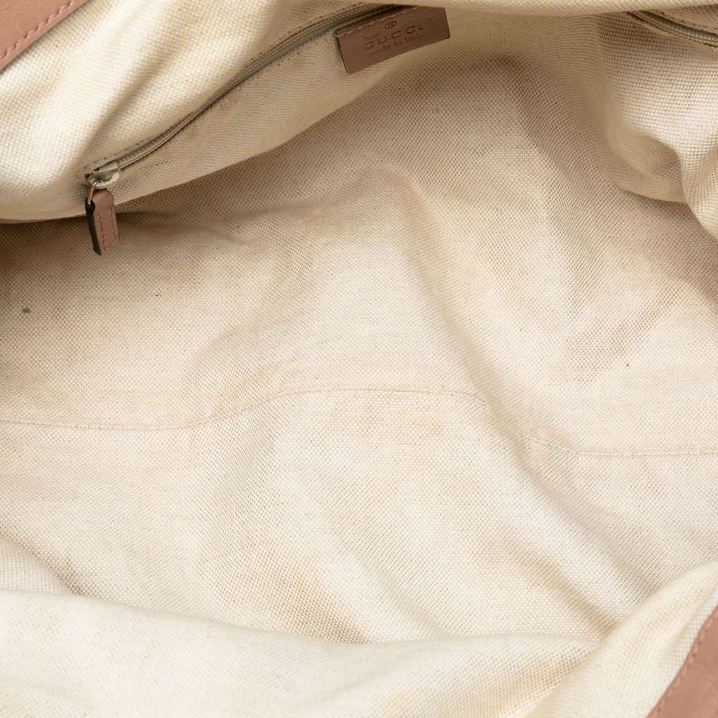 Gucci Diamante Canvas Sukey Satchel Brown Canvas Good - Model View