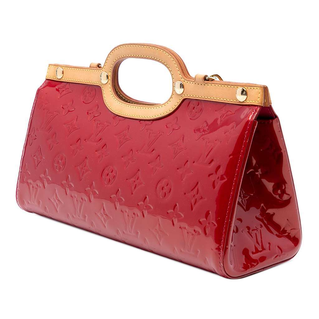 Louis Vuitton Monogram Vernis Roxbury Drive Red Leather Good - Back View