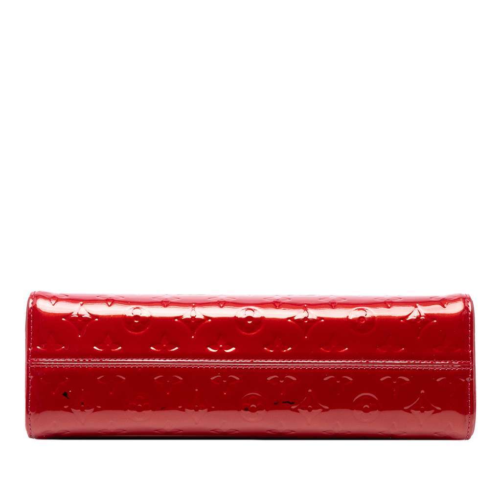 Louis Vuitton Monogram Vernis Roxbury Drive Red Leather Good - Inside View