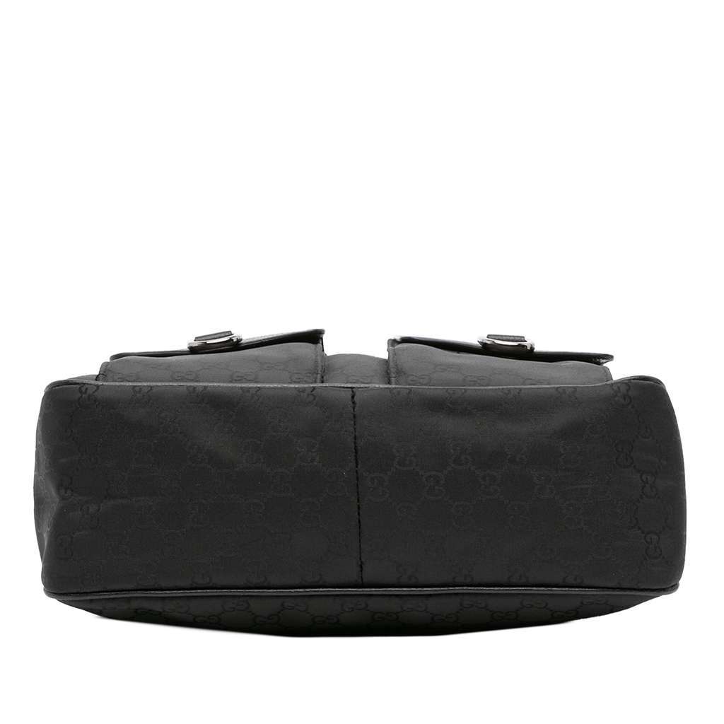 Gucci GG Nylon Abbey D Ring Handbag Black Good - Inside View