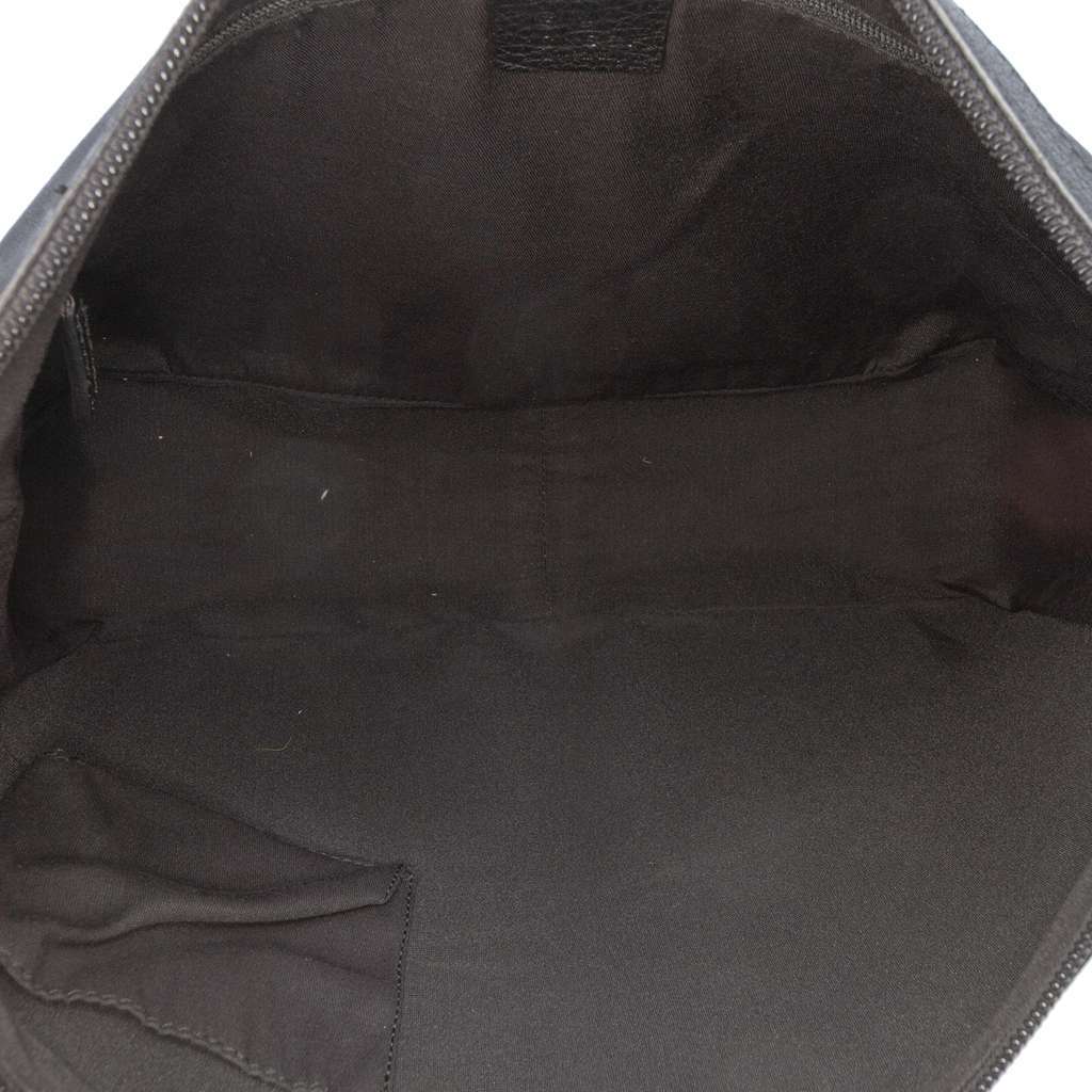 Gucci GG Nylon Abbey D Ring Handbag Black Good - Model View