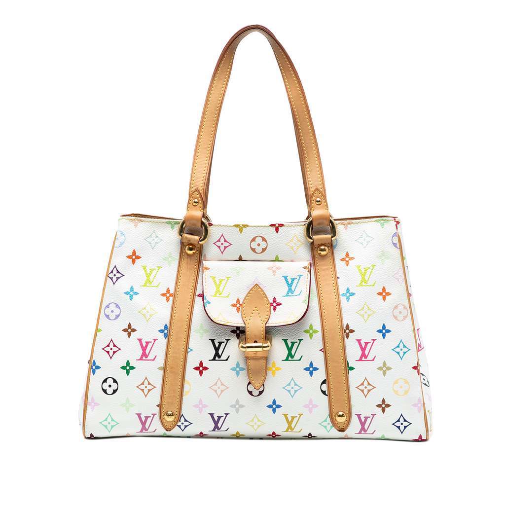 Louis Vuitton Monogram Multicolore Aurelia MM White Good - Front View
