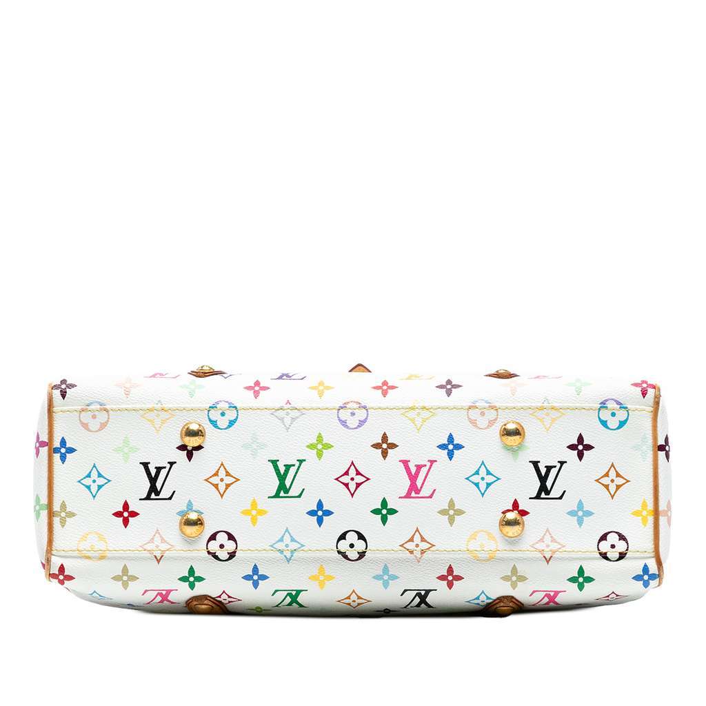 Louis Vuitton Monogram Multicolore Aurelia MM White Good - Inside View