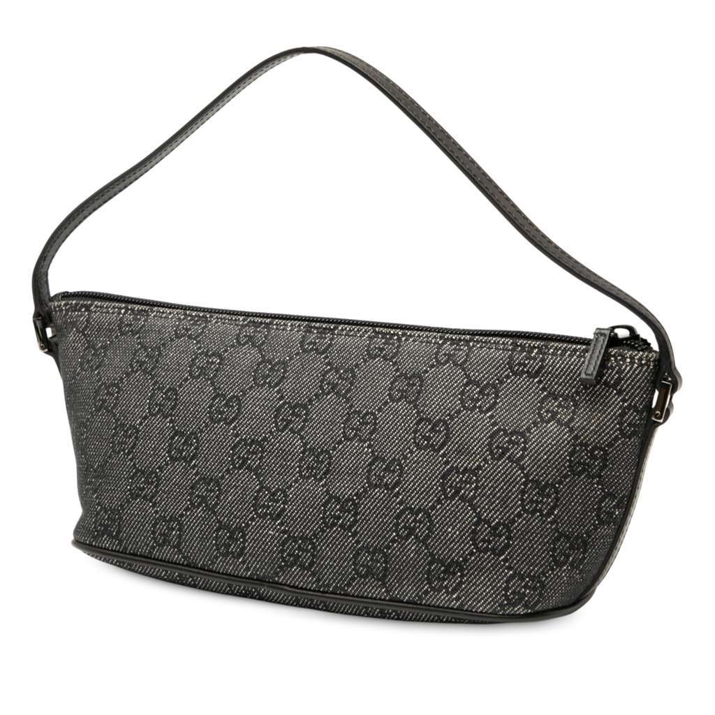 Gucci GG Denim Boat Grey Denim Good - Back View