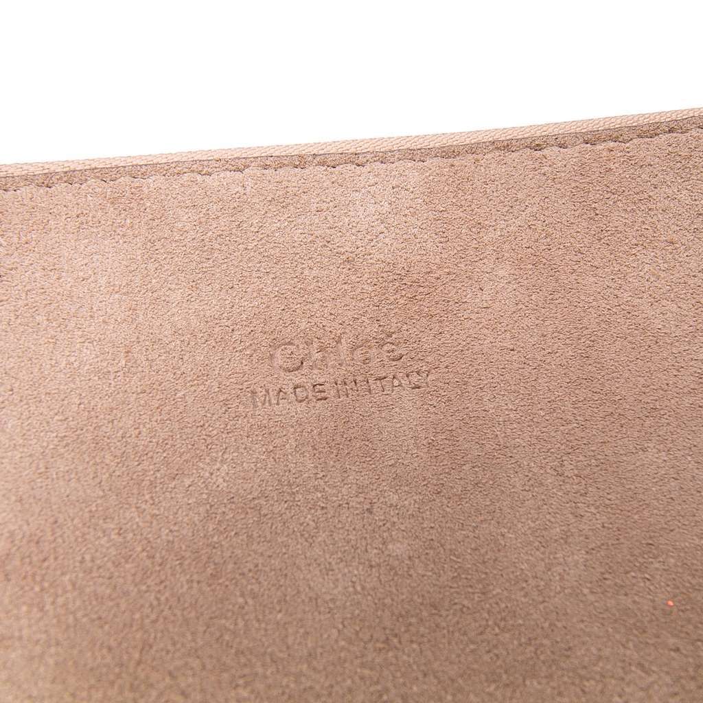 Chloé Medium Calfskin and Suede Faye Crossbody Green Leather Good condition - Box View