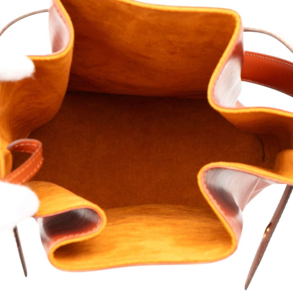 Louis Vuitton Epi Sac D Epaule GM Brown Leather Good - Model View