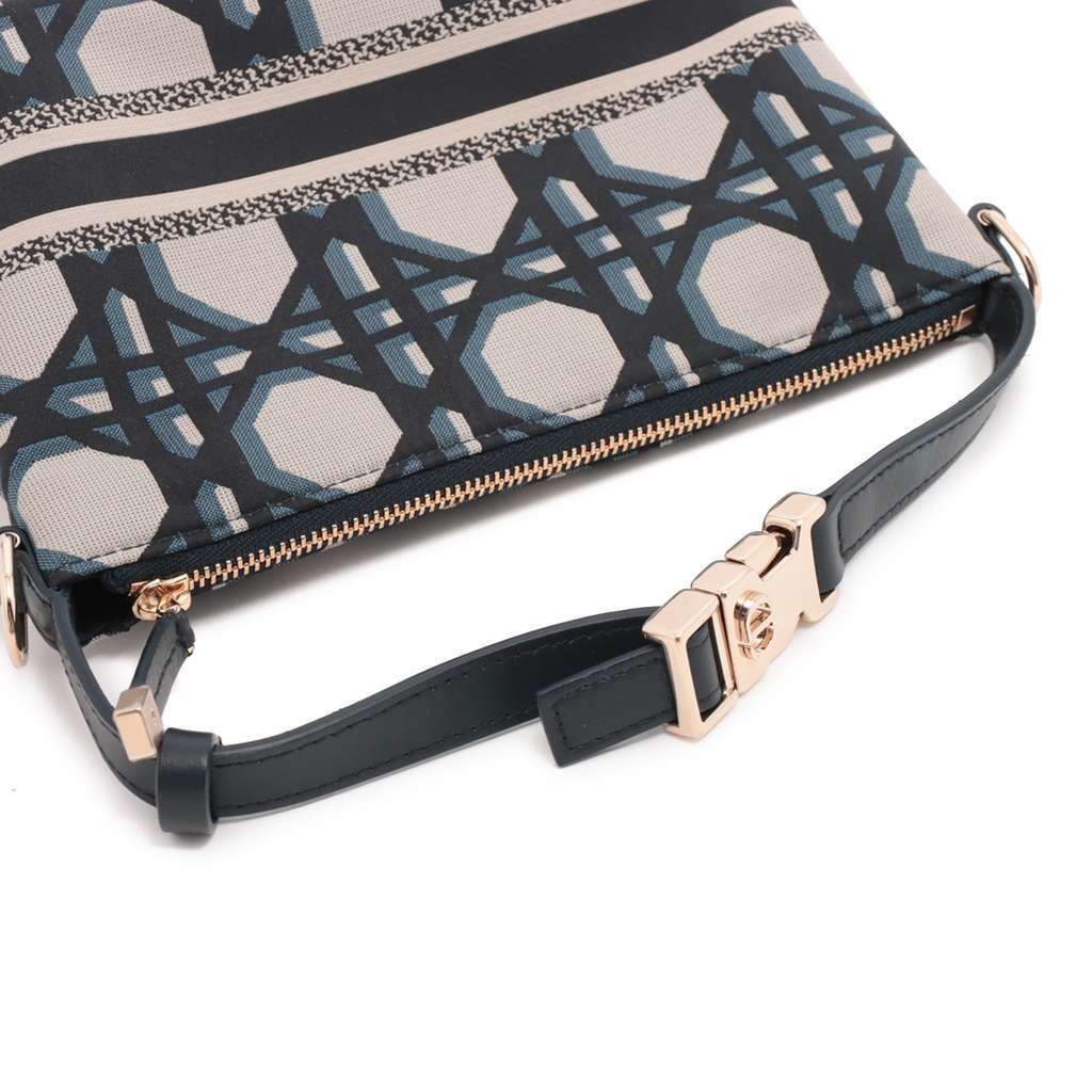 Dior DiorTravel Technical Fabric Macrocannage Nomad Pouch Blue Very good - Box View