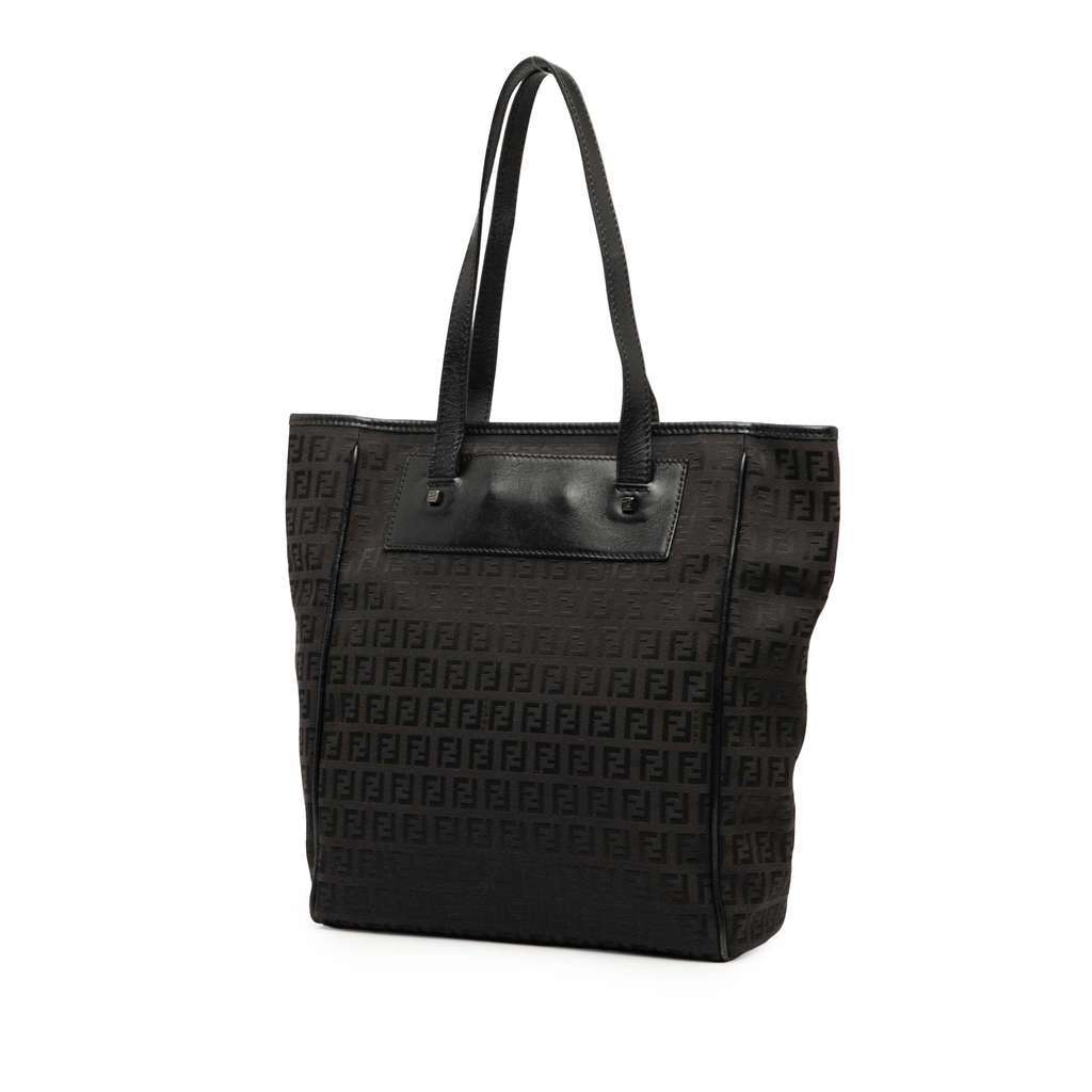 Fendi Zucchino Canvas Tote Brown Canvas Very good - Back View