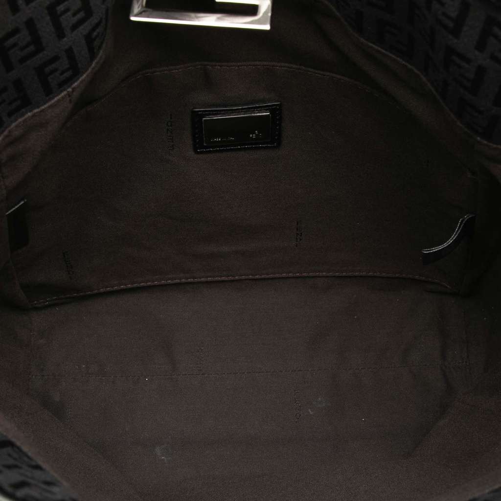 Fendi Zucchino Canvas Tote Brown Canvas Very good - Model View