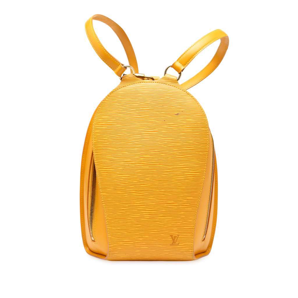Louis Vuitton Epi Mabillon Yellow Leather Good - Front View