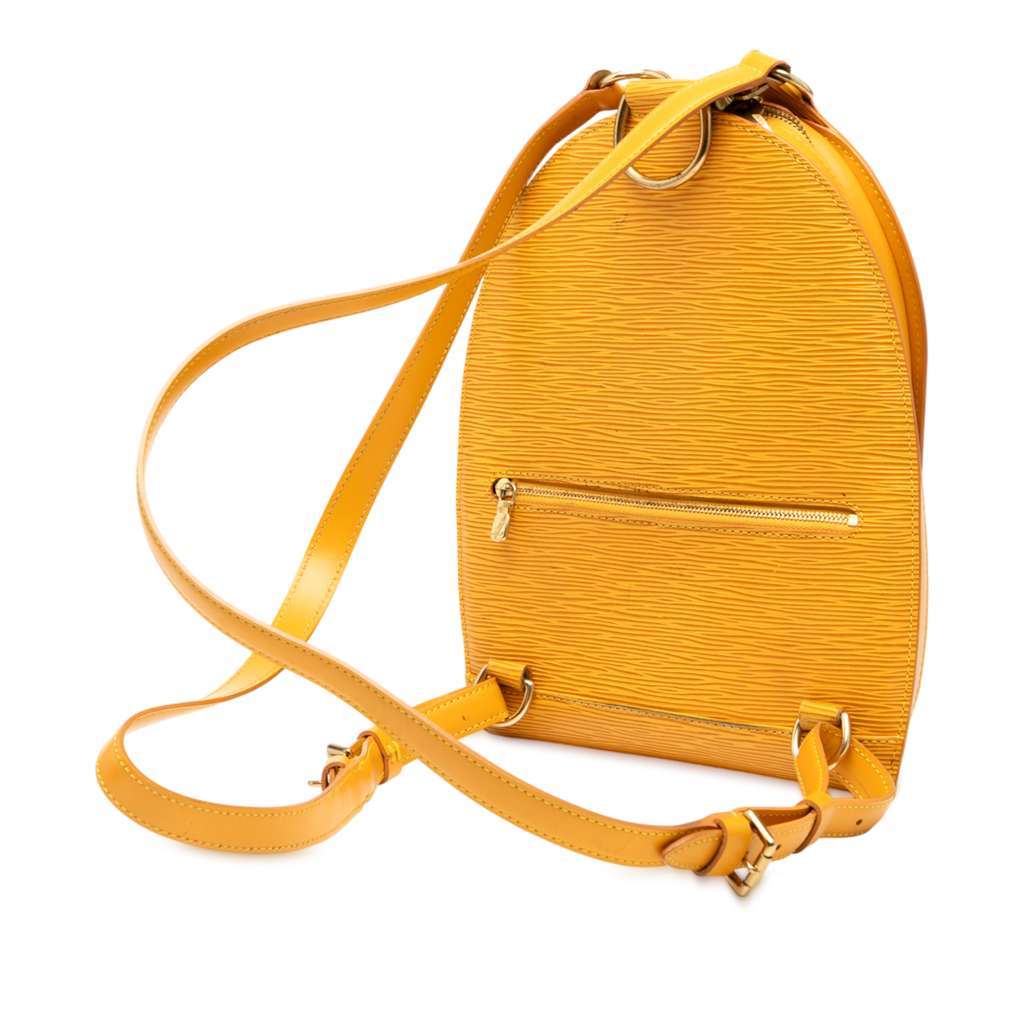 Louis Vuitton Epi Mabillon Yellow Leather Good - Back View