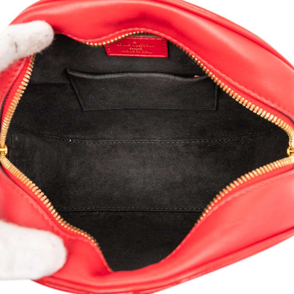 Louis Vuitton Monogram Vernis Boite Chapeau Souple PM Red Leather Very good - Model View