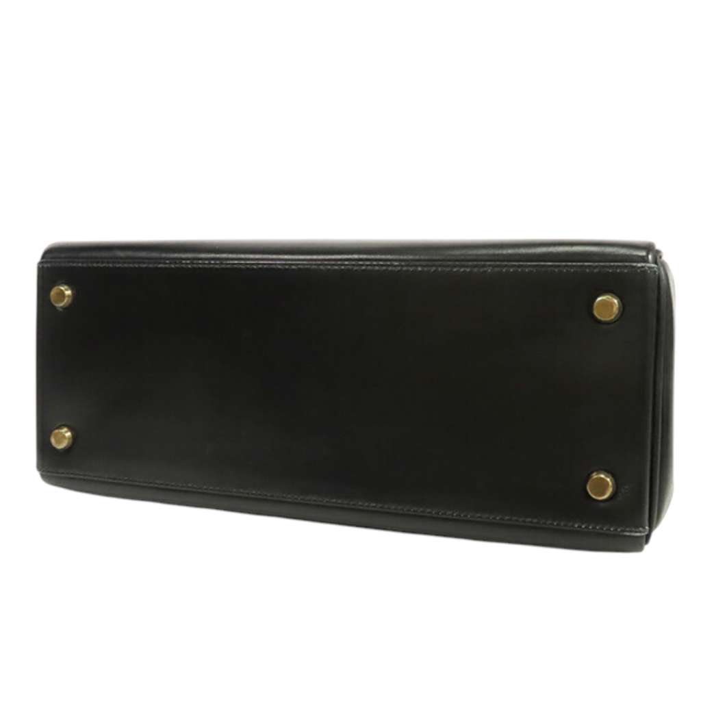 Hermès Box Calf Kelly Retourne 28 Black Leather Good condition - Inside View
