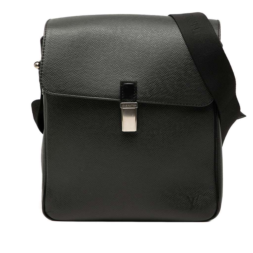 Louis Vuitton Taiga Yaranga Black Leather Good - Front View