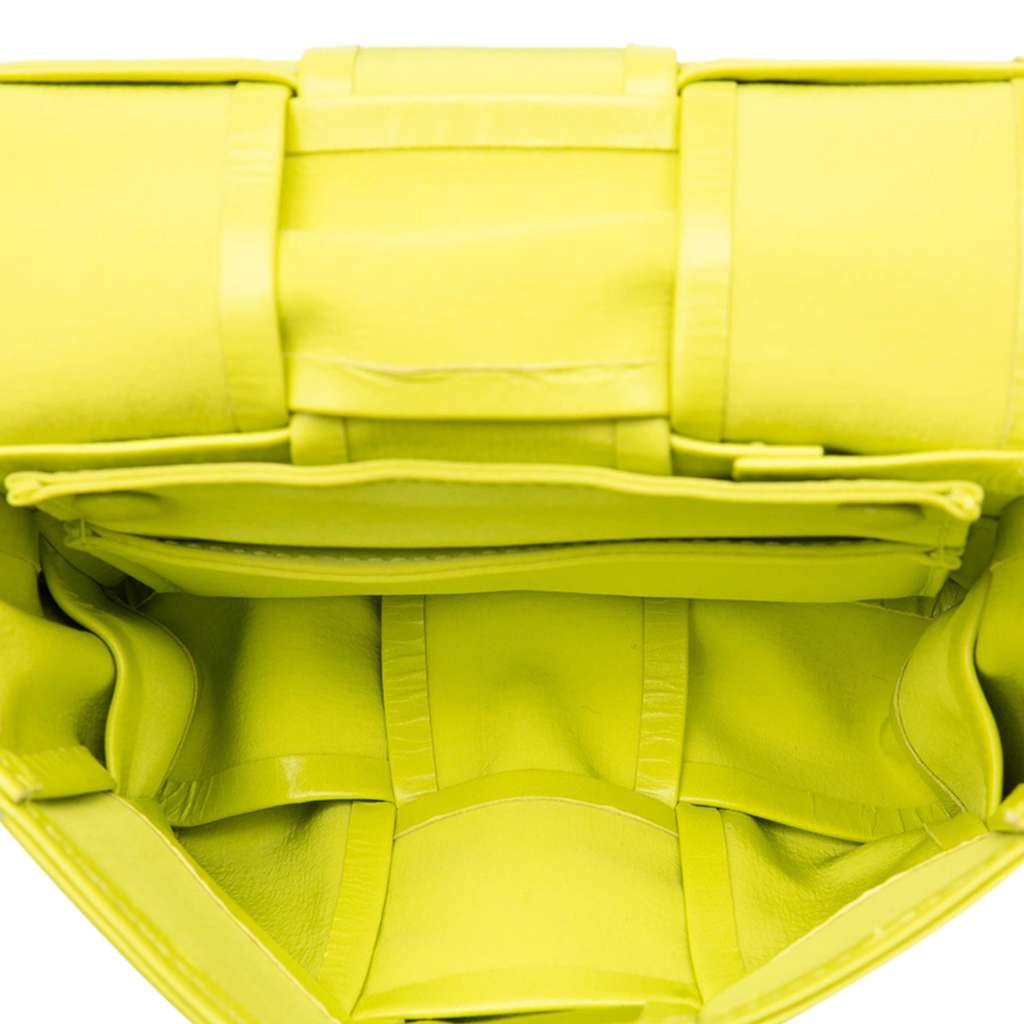 Bottega Veneta Extra Mini Nappa Maxi Intrecciato Cassette Crossbody Yellow Leather Good - Model View