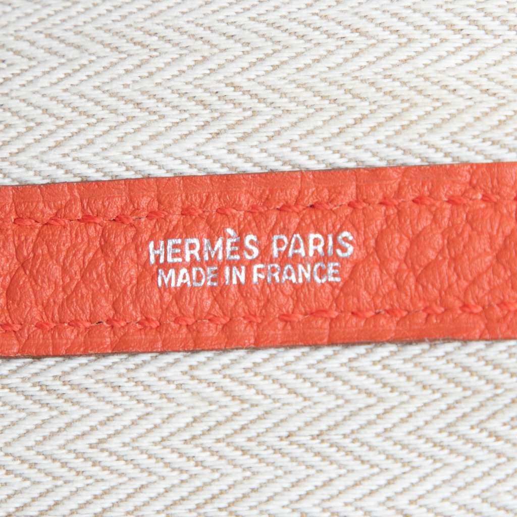 Hermès Negonda Garden Party 36 Orange Leather Good condition - Box View