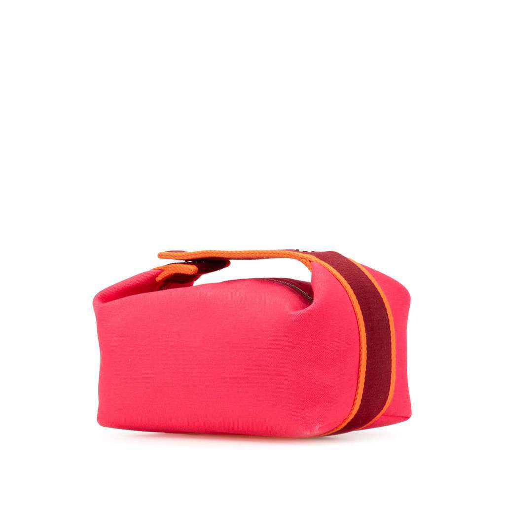 Hermès Small Canvas Bride A Brac Pink Canvas Good condition - Back View