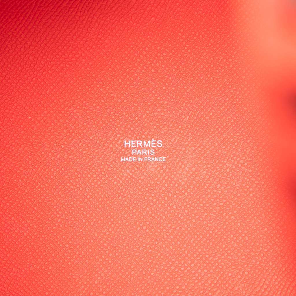 Hermès Epsom Tressage Picotin Lock 18 Red Leather Very good condition - Box View