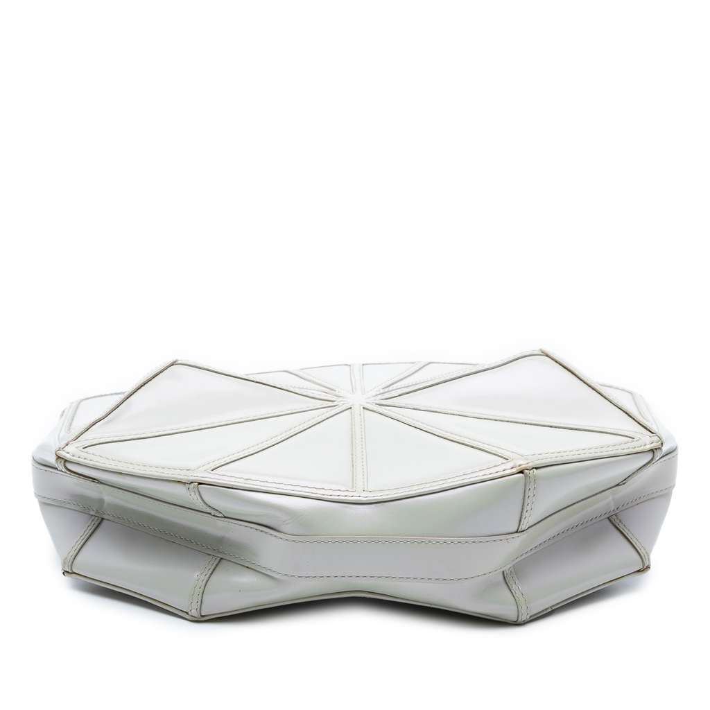 Chanel Pearlescent Lambskin Midnight Swim Wristlet Clutch White Leather Very good - Inside View
