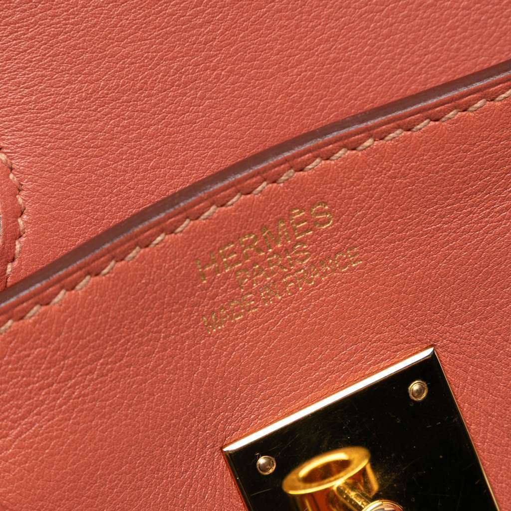 Hermès Swift Birkin Retourne 35 Pink Leather Good condition - Box View