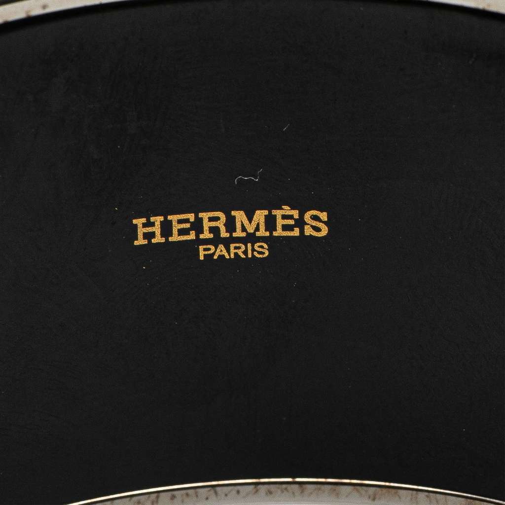 Hermès Extra Wide Chain D Ancre Enamel Bangle 65 Orange Good condition - Box View