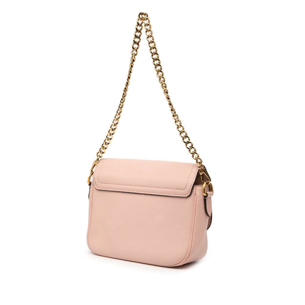 Louis Vuitton Grained Calfskin Lockme Tender Pink Leather Very good condition - Back View