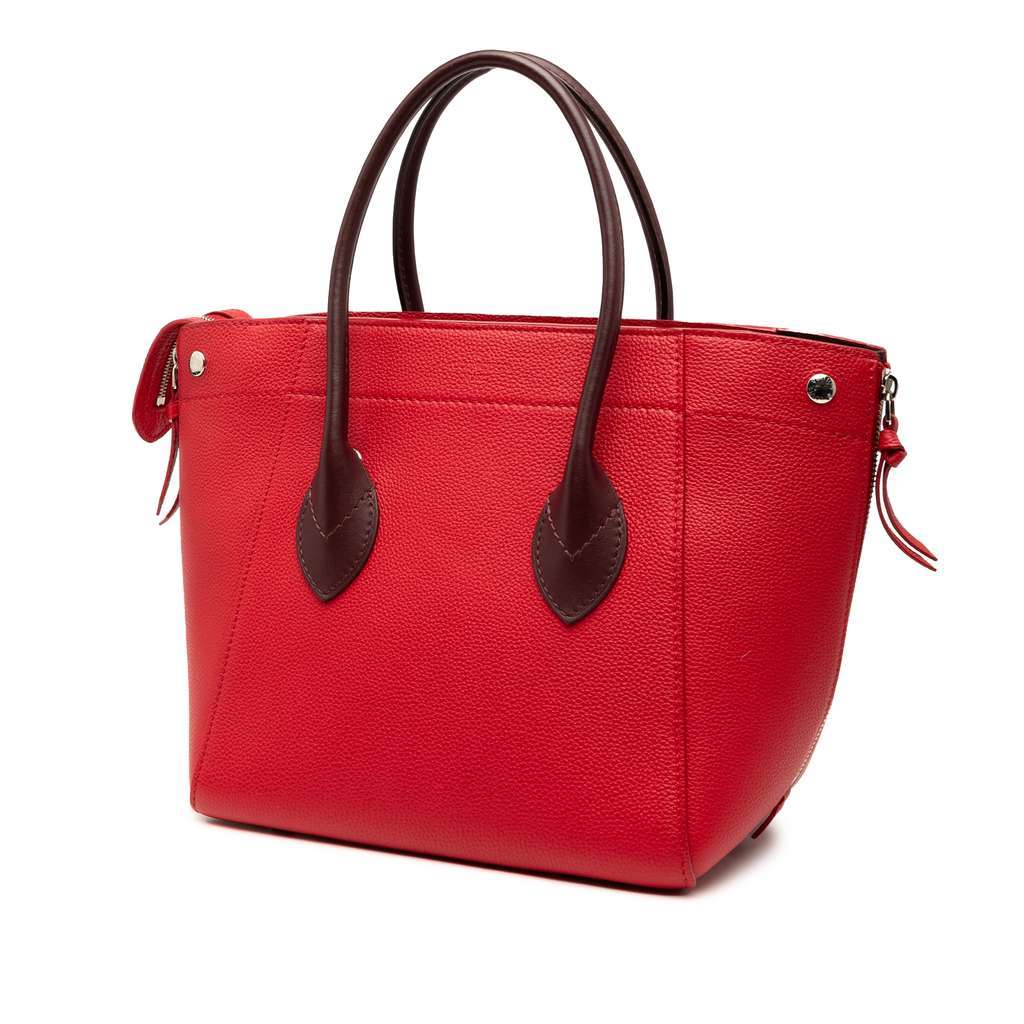 Louis Vuitton Calfskin Freedom Tote Red Leather Good - Back View