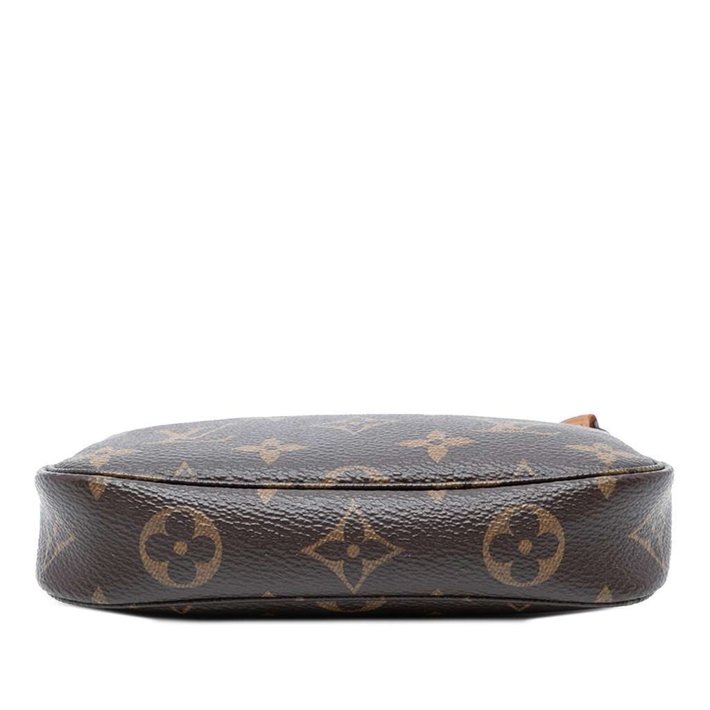 Louis Vuitton Monogram Mini Pochette Accessoires Brown Good - Inside View