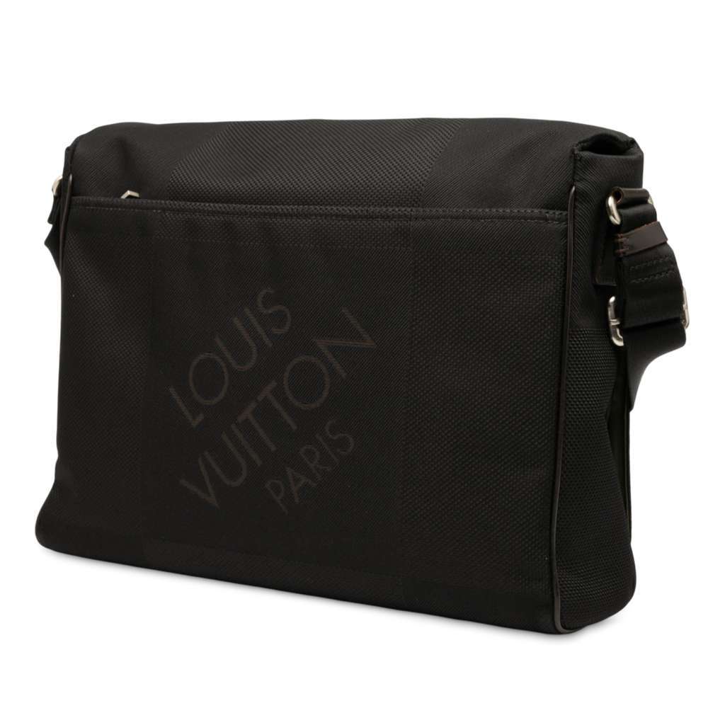 Louis Vuitton Damier Geant Messenger Bag Black Canvas Very good condition - Back View