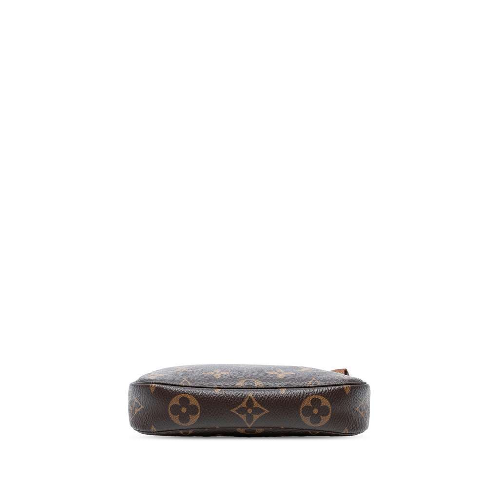 Louis Vuitton Monogram Mini Pochette Accessoires Brown Good - Inside View