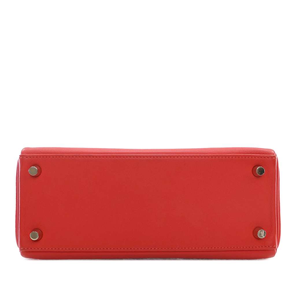 Hermès Swift Kelly II Retourne 25 Red Leather Good condition - Box View