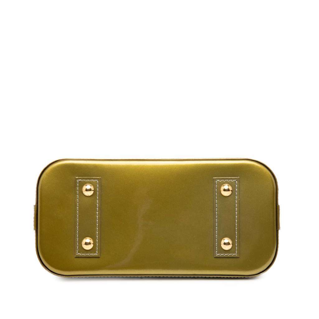 Louis Vuitton Monogram Vernis Alma BB Green Leather Very good condition - Inside View