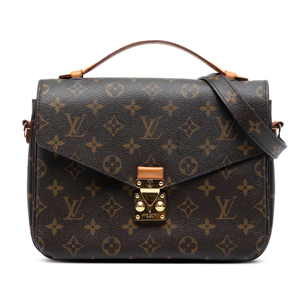 Louis Vuitton Monogram Pochette Metis Brown Good condition - Front View