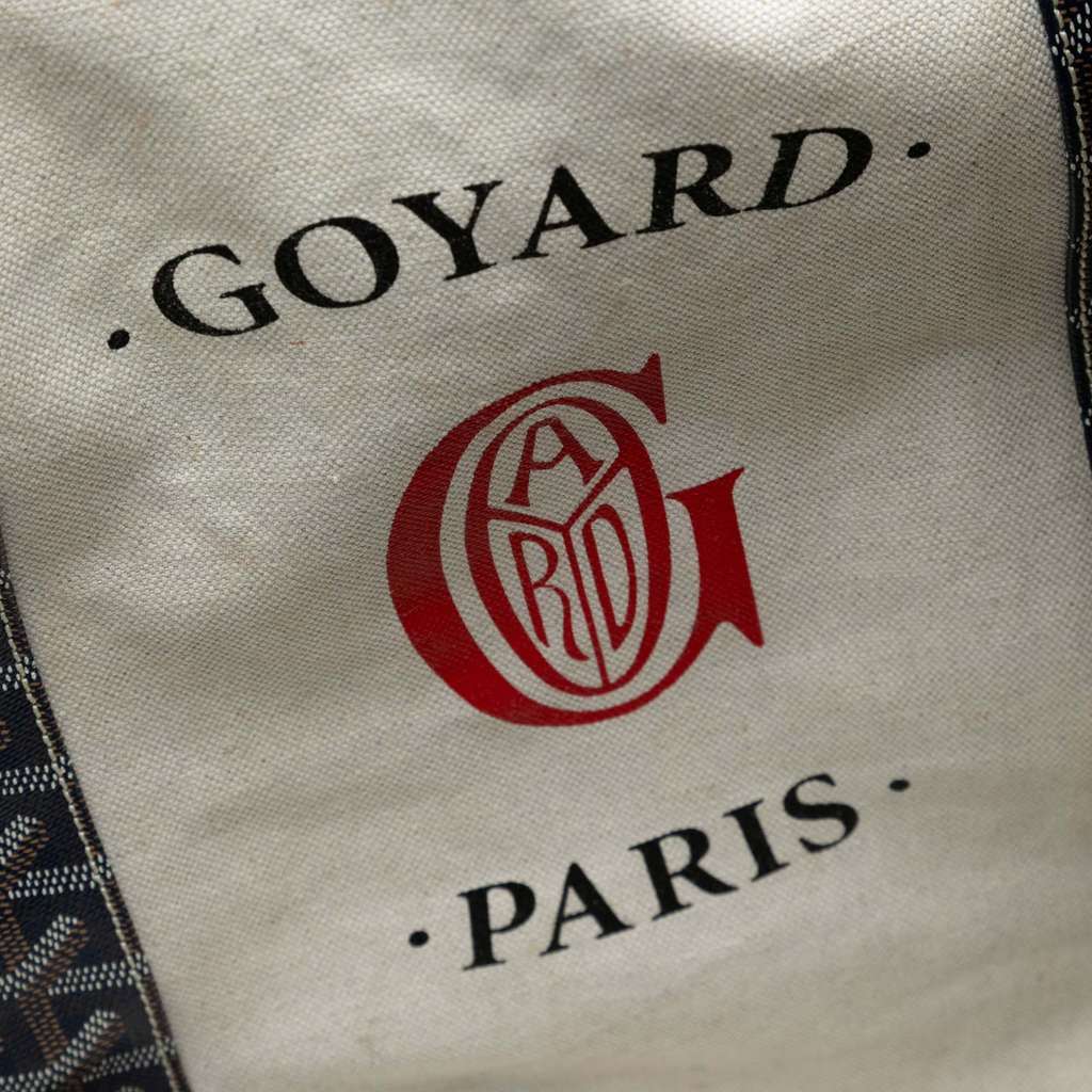 Goyard Goyardine Reversible Belharra Tote Blue Canvas Very good condition - Box View